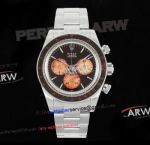 Swiss Replica Rolex Daytona Paul Newman Stainless Steel Black Red Dial 4130 Watch 